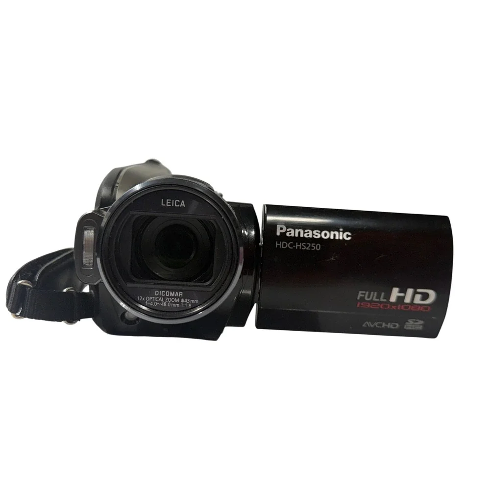 Panasonic HDC-HS250 3MOS Full HD Camcorder 12x Leica Zoom HDD Hybrid Tested